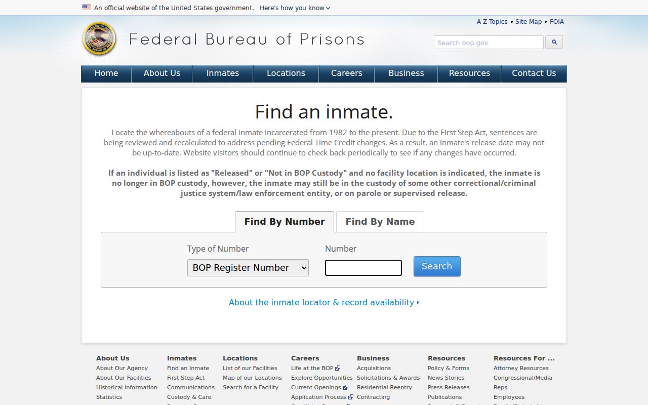 Federal inmate locator related to Cass County criminal court cases